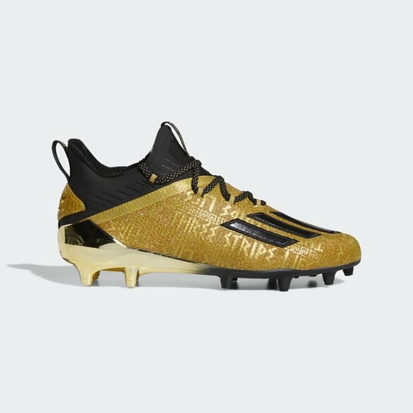 Adidas Adizero New Reign Gold Cleats Model# EF8597 Men's Size 18 - Picture 2 of 9